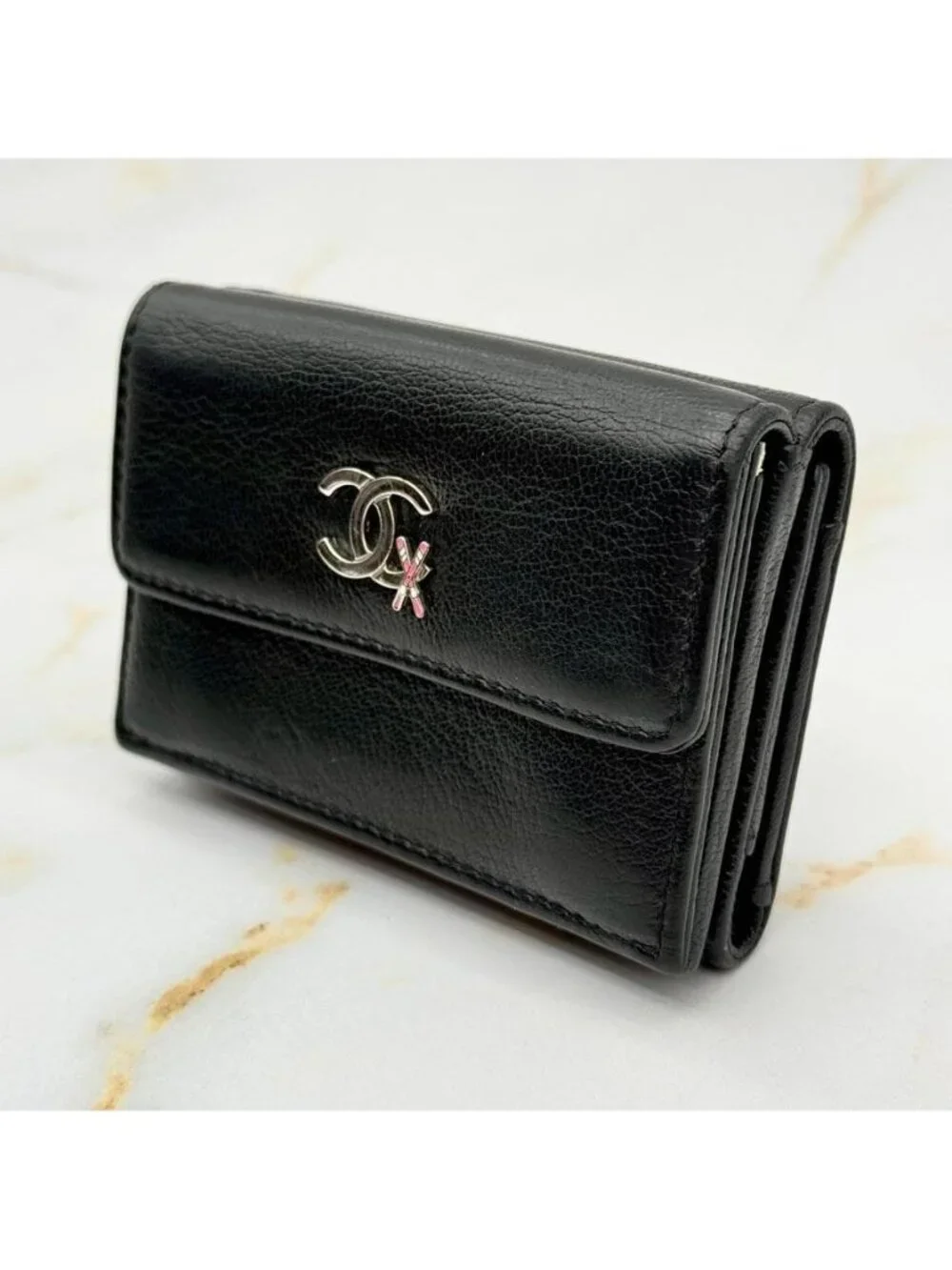 Chanel Ski Motif Trifold Wallet